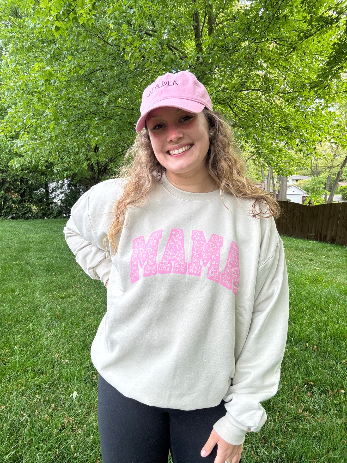 Mama- pink flowers
