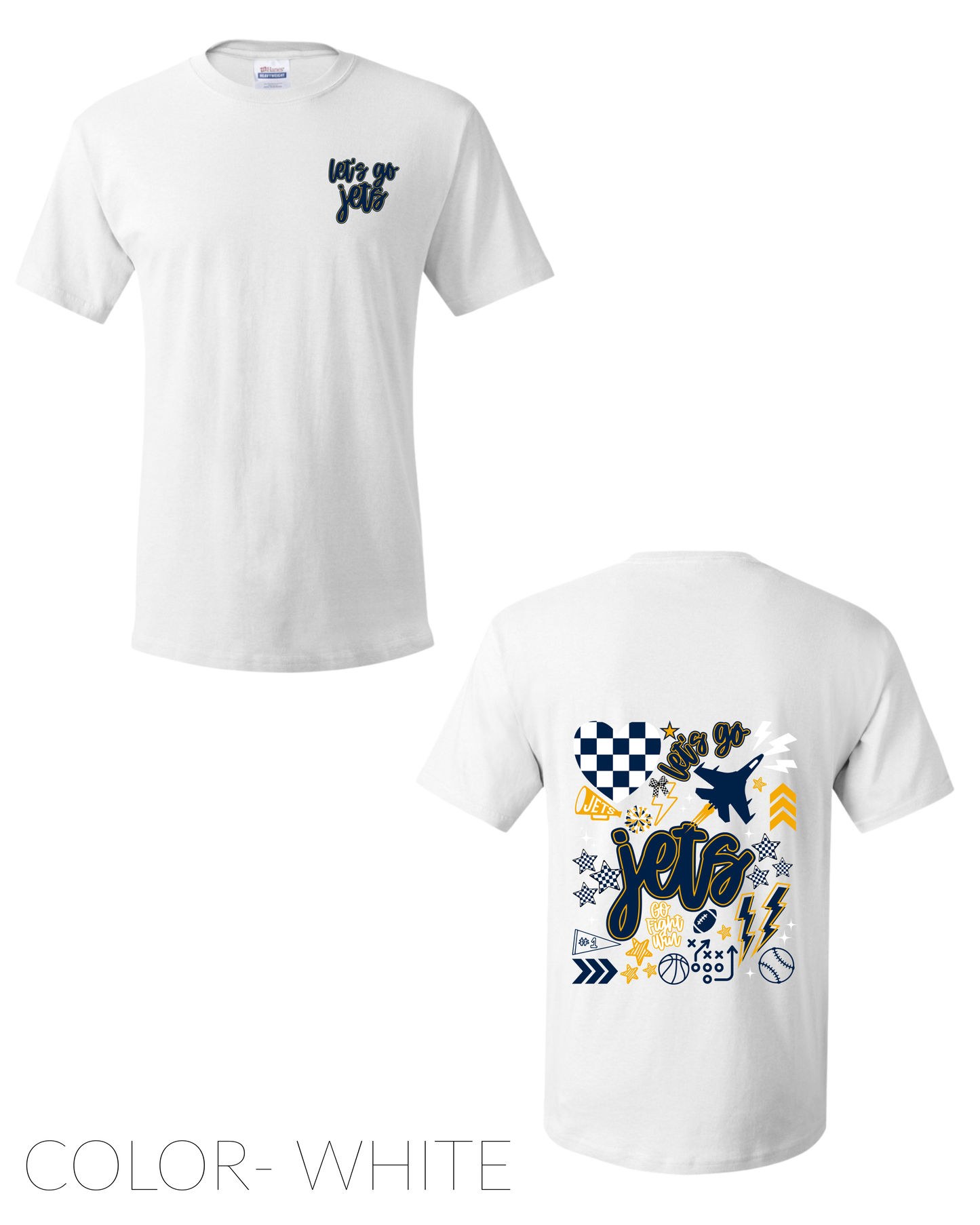 PRE ORDER- Lets go Jets- TSHIRT- Youth/ Adult