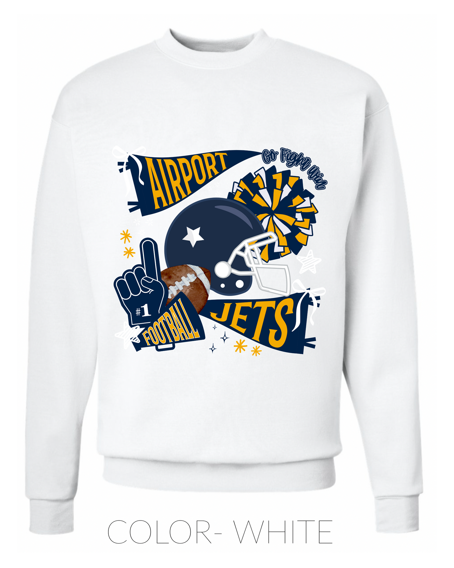 PRE ORDER- Airport Football- CREWNECK- Youth/ Adult
