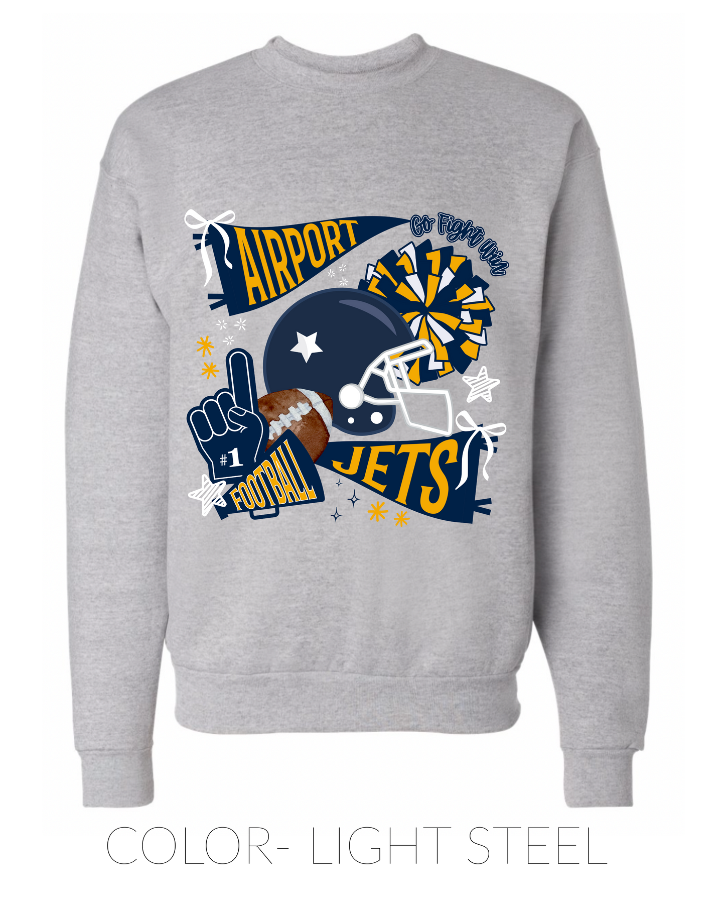 PRE ORDER- Airport Football- CREWNECK- Youth/ Adult