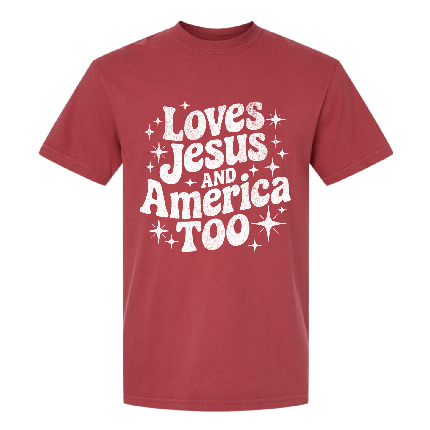 PRE ORDER- Loves Jesus and America, Too