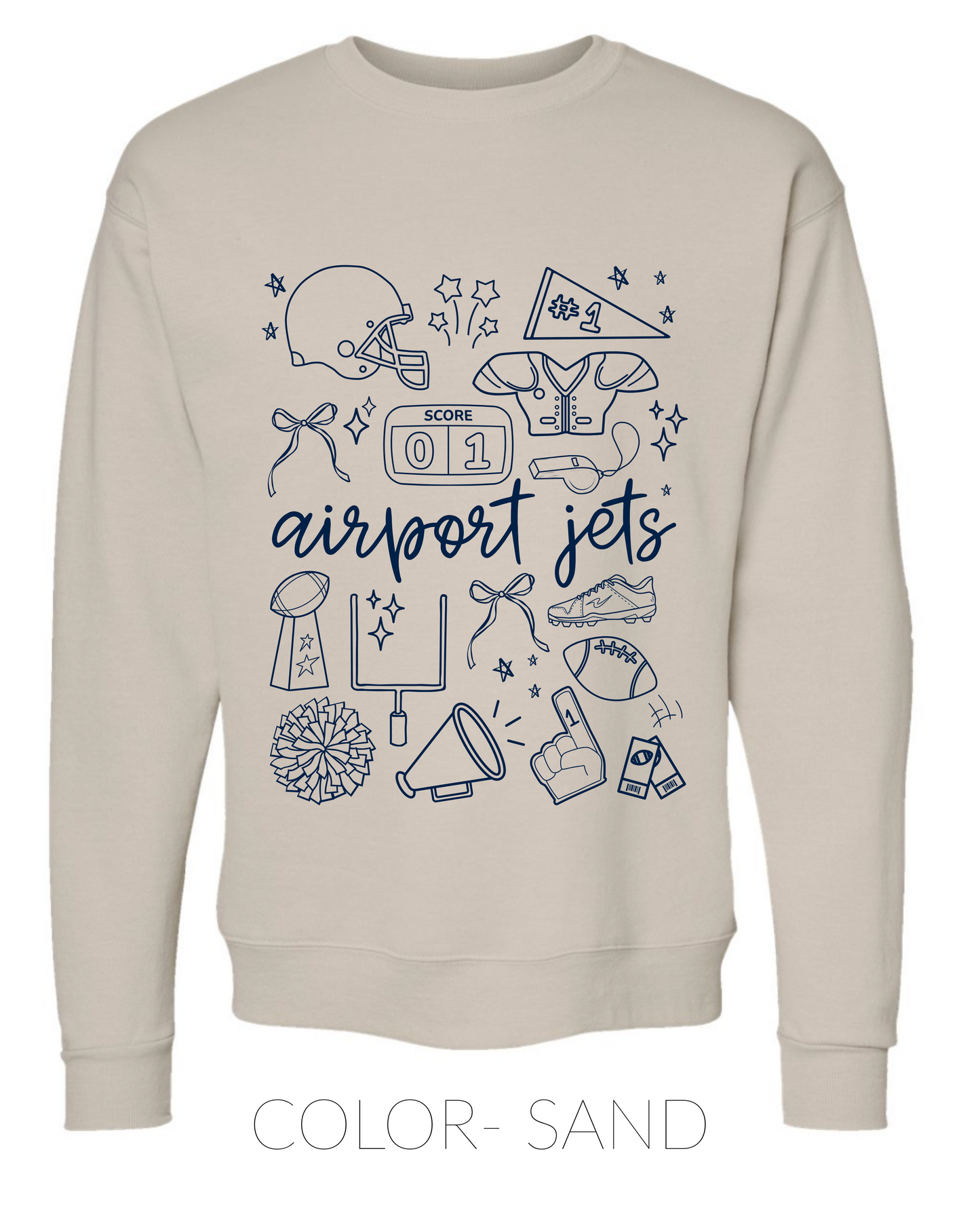 PRE ORDER- Airport Jets- CREWNECK- Youth/ Adult