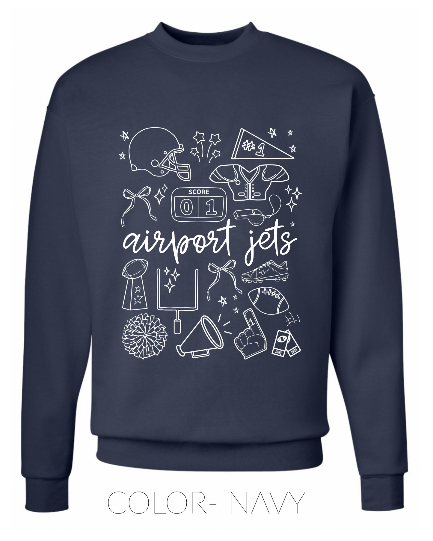 PRE ORDER- Airport Jets- CREWNECK- Youth/ Adult
