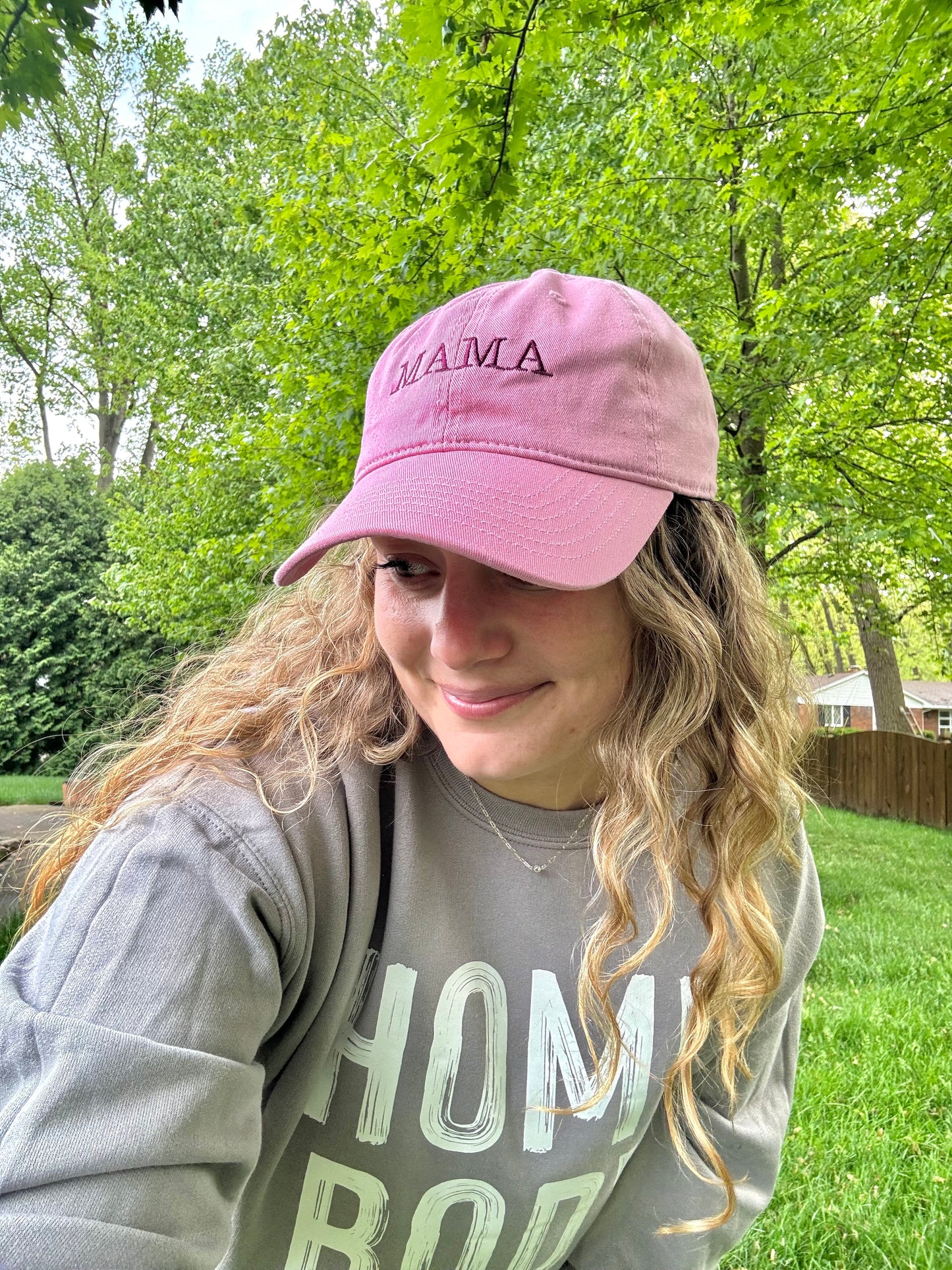MAMA HAT- plum/tulip