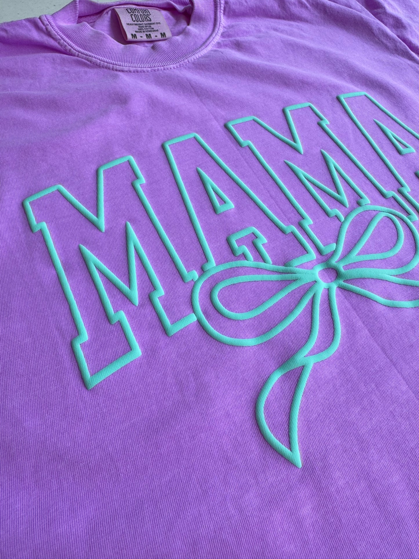 Mama bow- PUFF PRINT