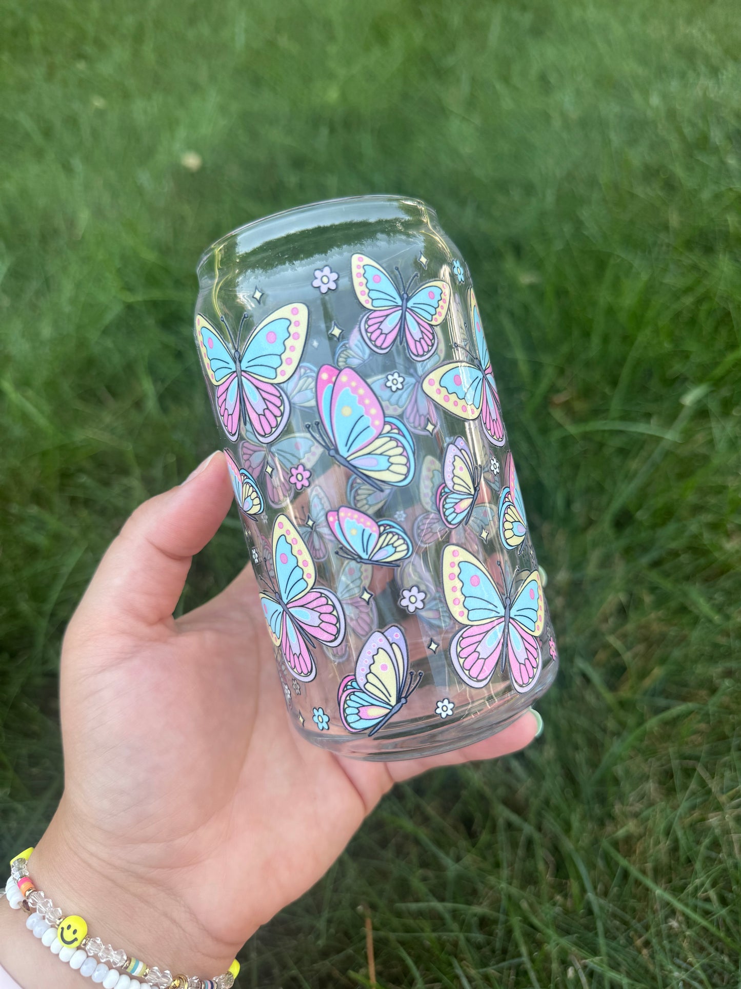 16oz- Pastel Butterflies