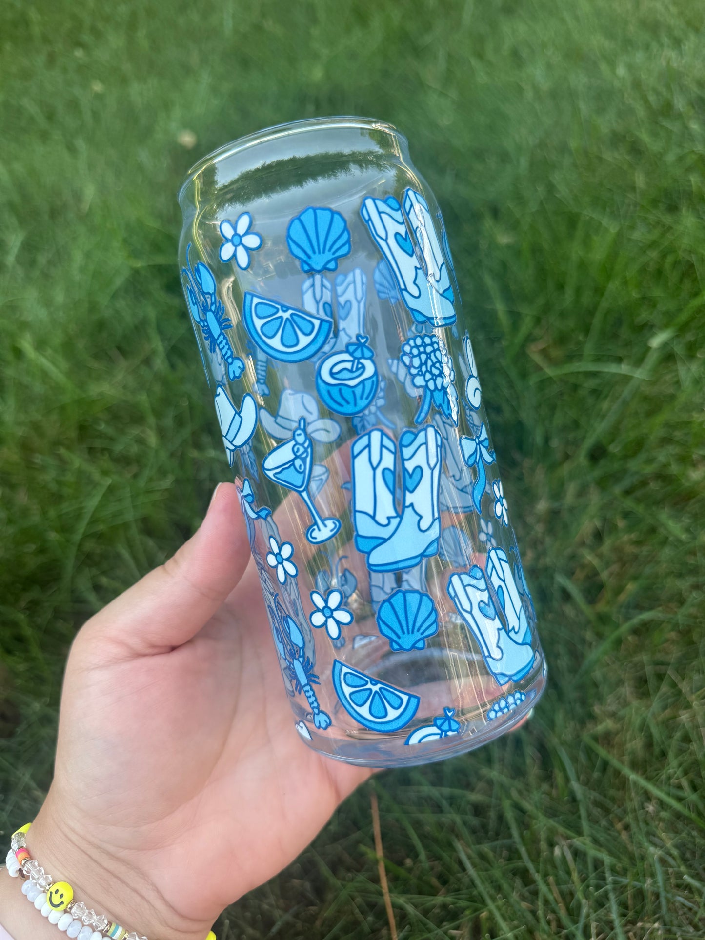 20oz- Blue Cowgirl
