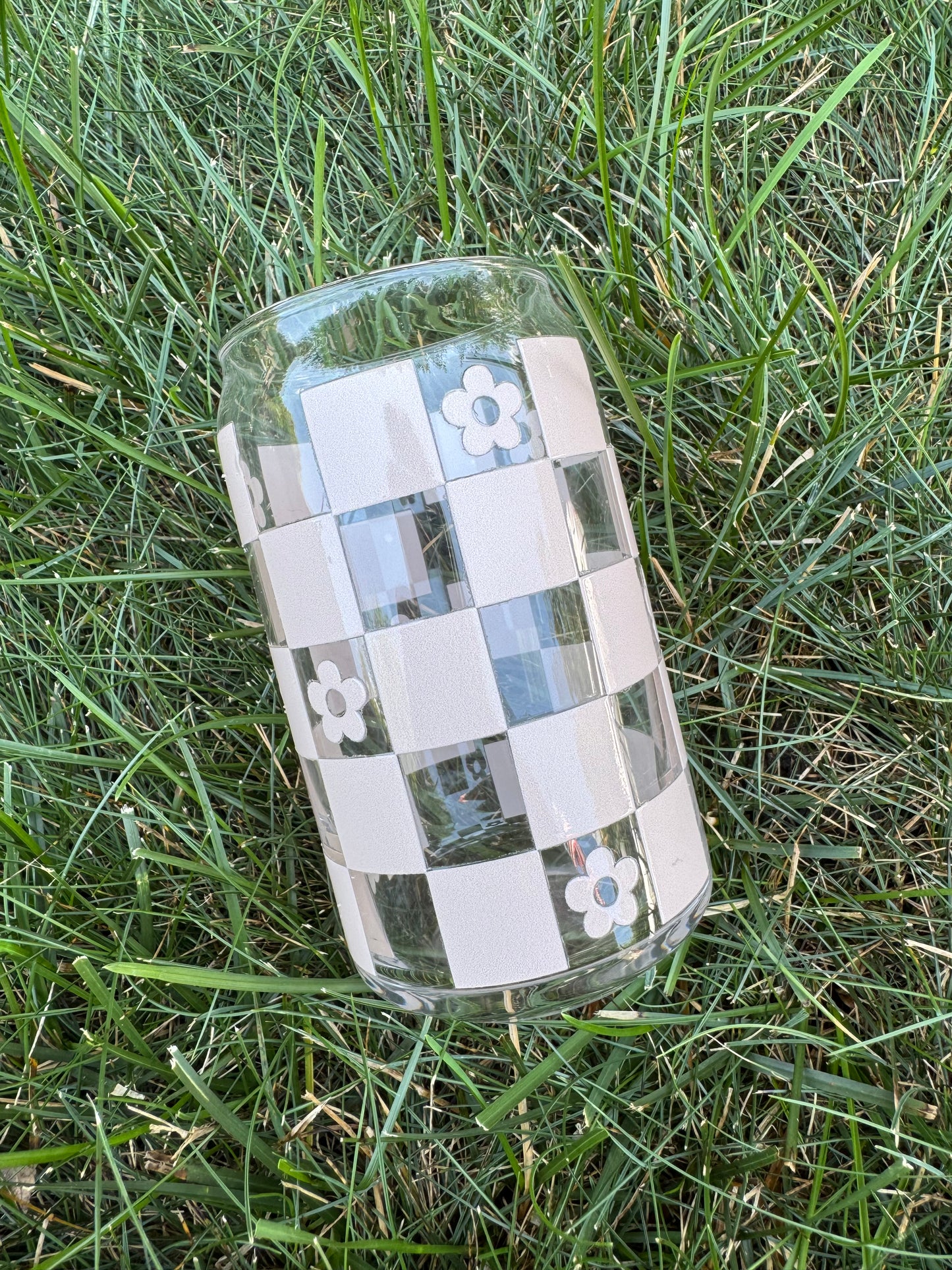 16oz- Brown Checkers