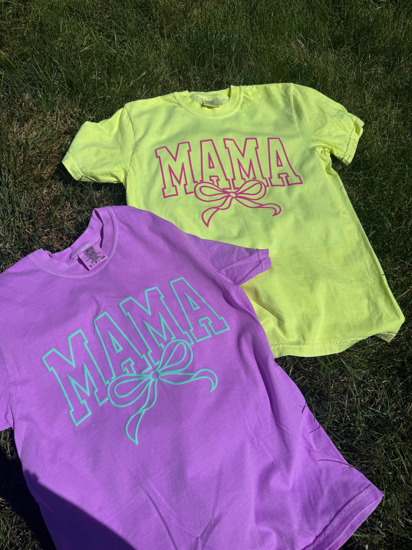 Mama bow- PUFF PRINT