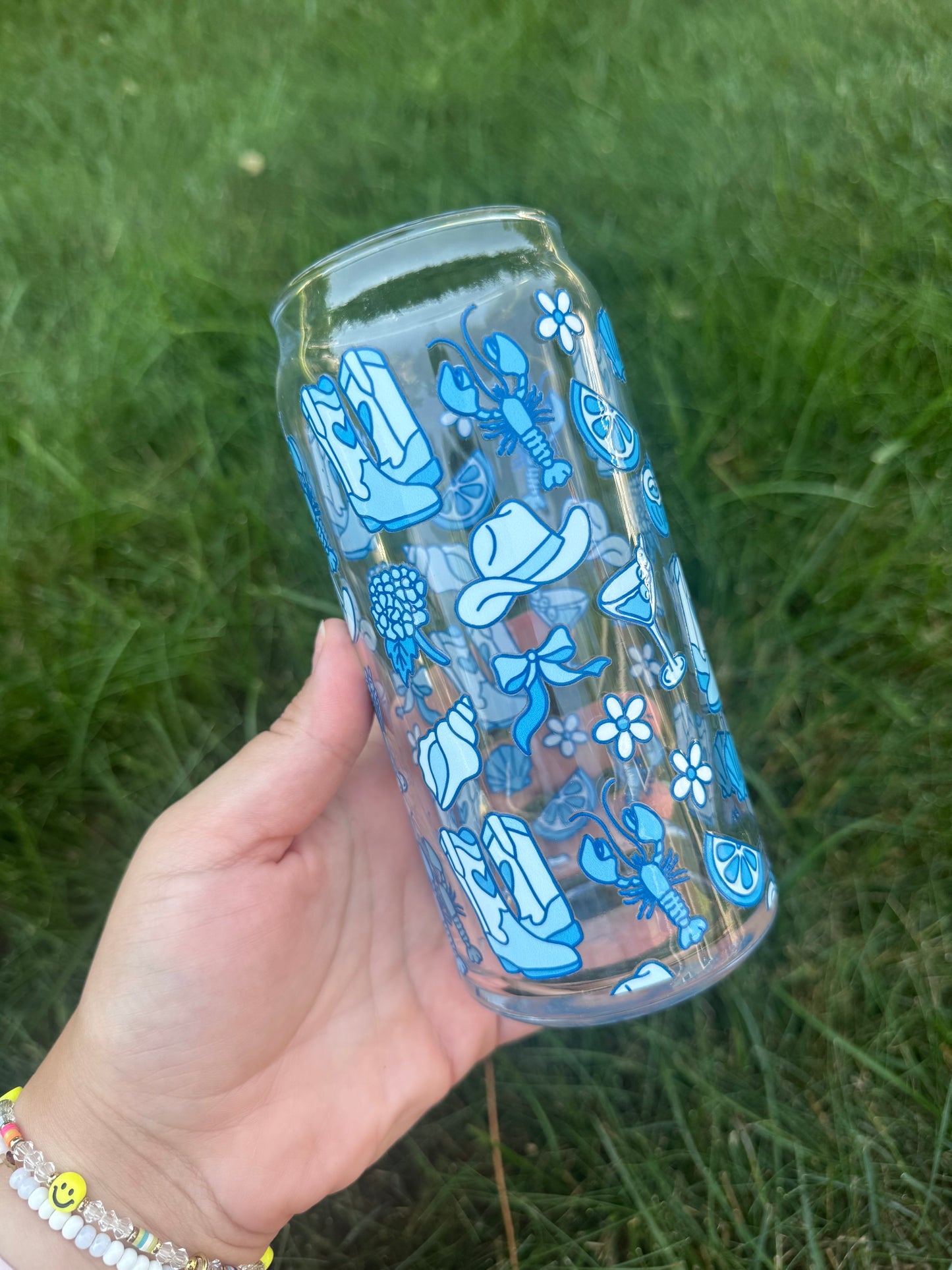 20oz- Blue Cowgirl