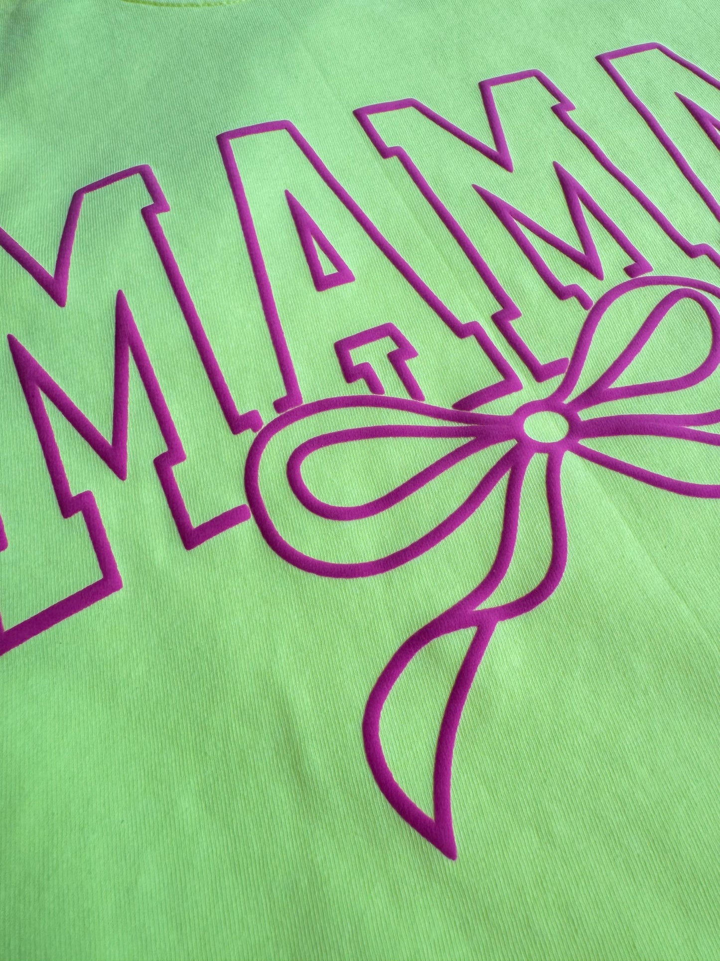 Mama bow- PUFF PRINT
