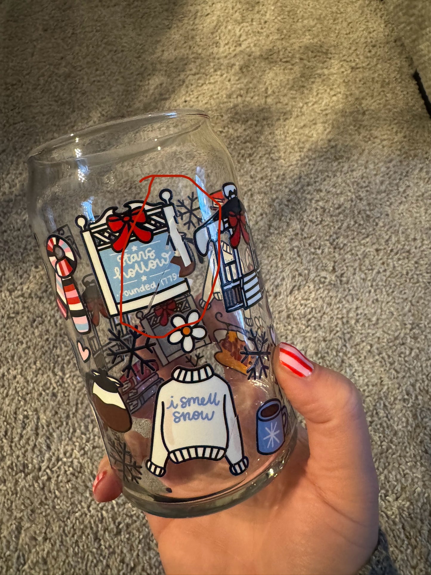 16oz- I smell Snow- IMPERFECT