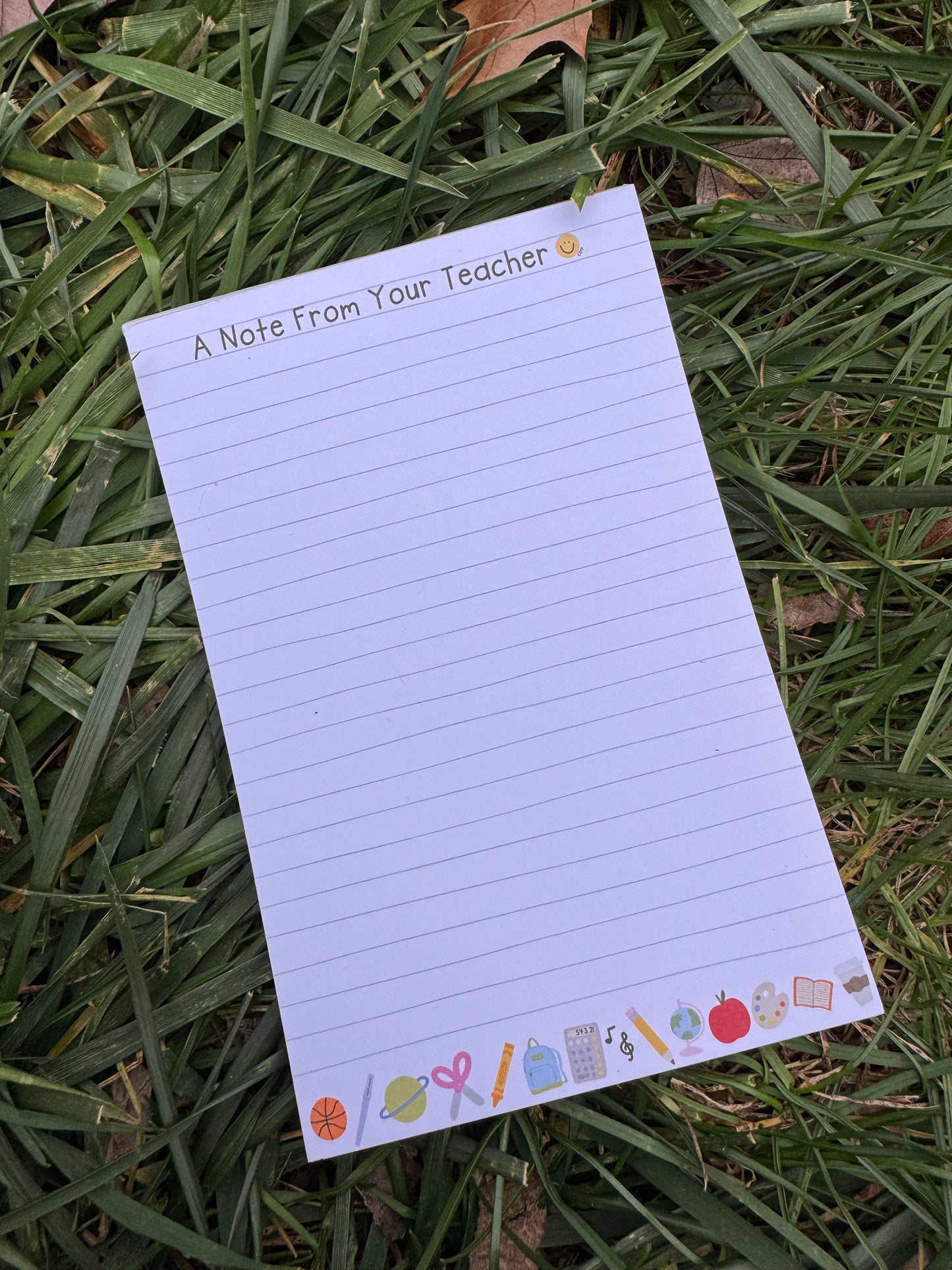 A note from your teacher