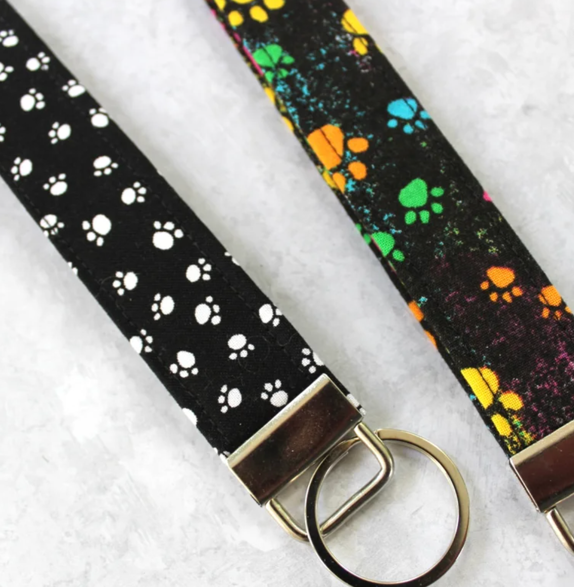Dog Print Keychain/ Key Fob