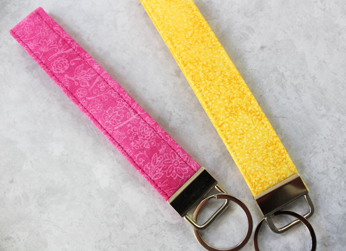 Light Floral Keychain/ Key Fob
