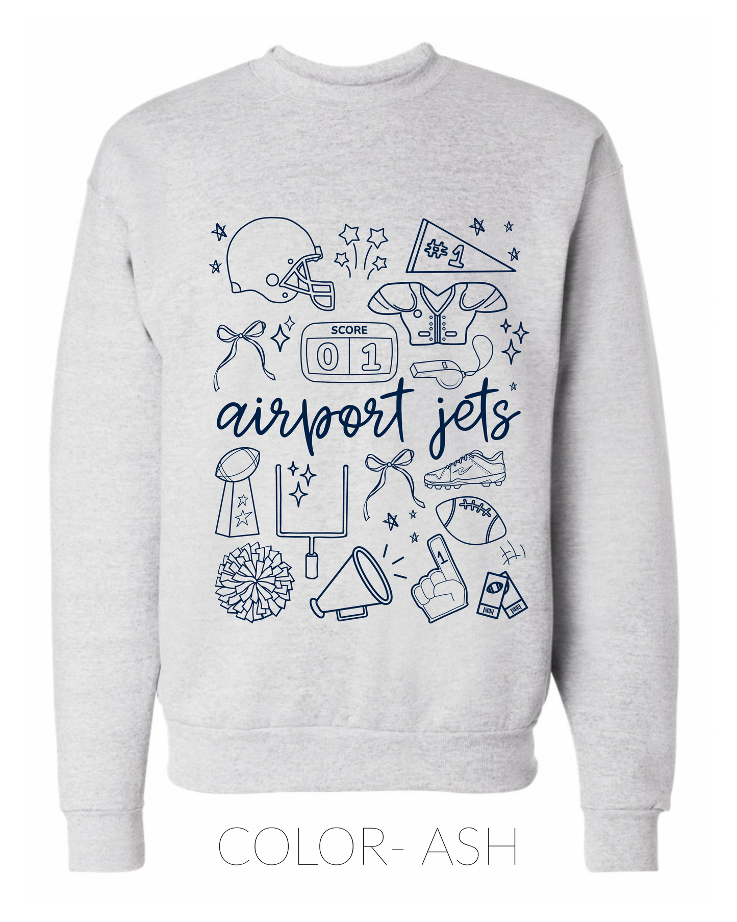 PRE ORDER- Airport Jets- CREWNECK- Youth/ Adult