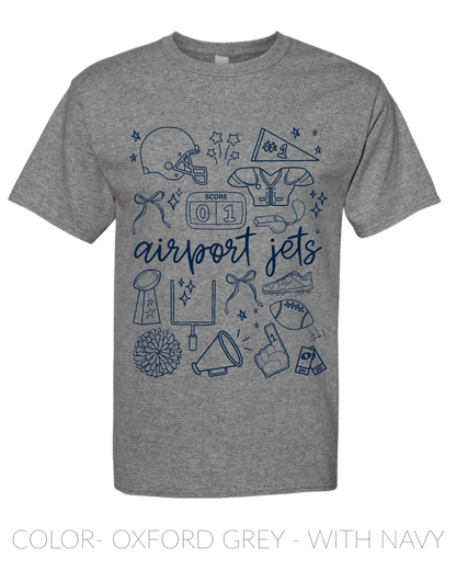 PRE ORDER- Airport Jets- TSHIRT- Youth/ Adult