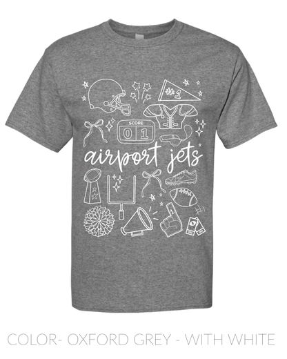 PRE ORDER- Airport Jets- TSHIRT- Youth/ Adult
