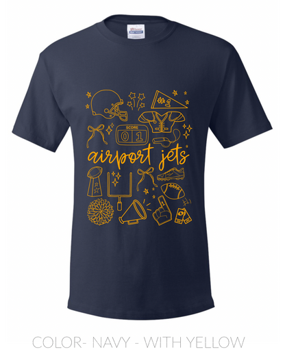 PRE ORDER- Airport Jets- TSHIRT- Youth/ Adult