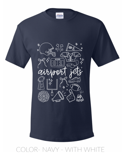 PRE ORDER- Airport Jets- TSHIRT- Youth/ Adult