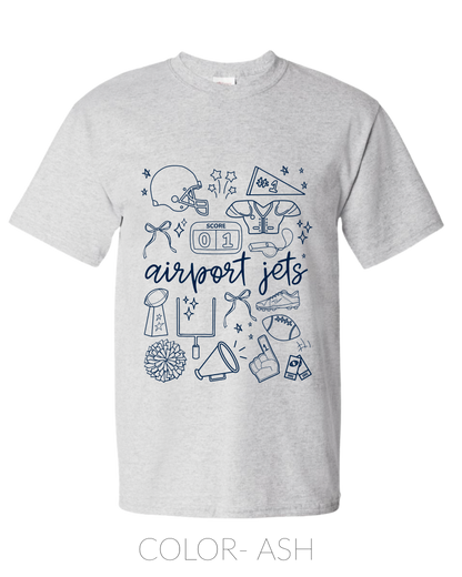 PRE ORDER- Airport Jets- TSHIRT- Youth/ Adult