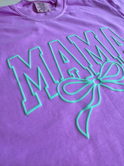 Mama bow- PUFF PRINT