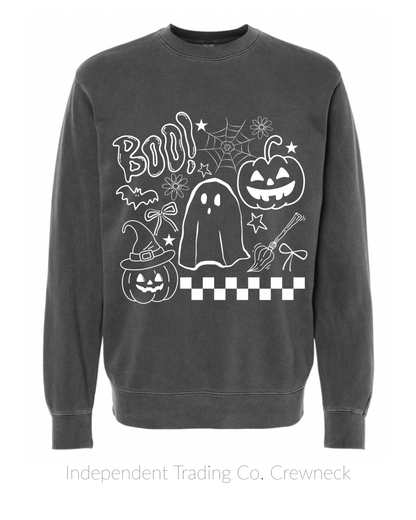 PREORDER- Doodle Halloween- Crews/Tee
