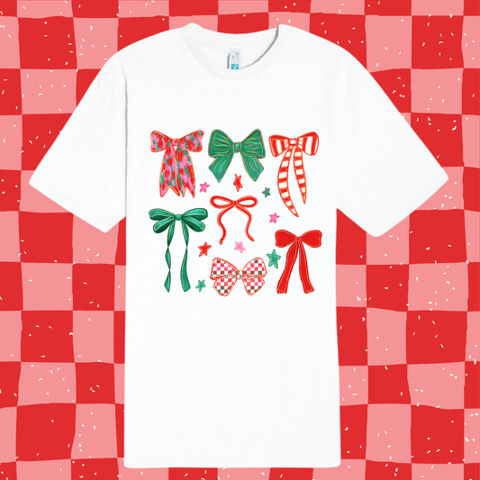 PRE ORDER- Christmas Bows Tee