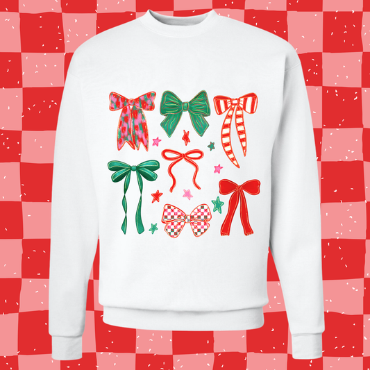 PRE ORDER- Christmas Bows Crew