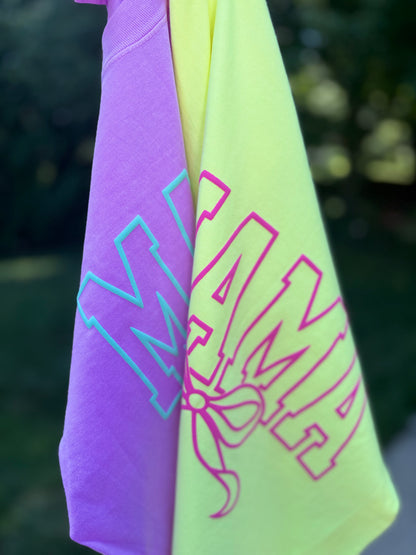 Mama bow- PUFF PRINT