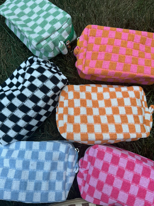 Checkered pouches