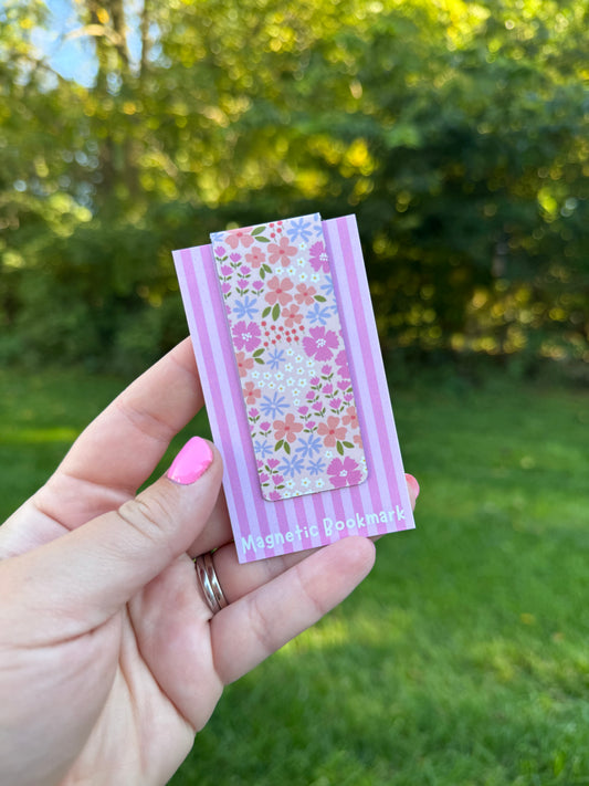 Floral Magnetic Bookmark