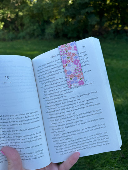 Floral Magnetic Bookmark