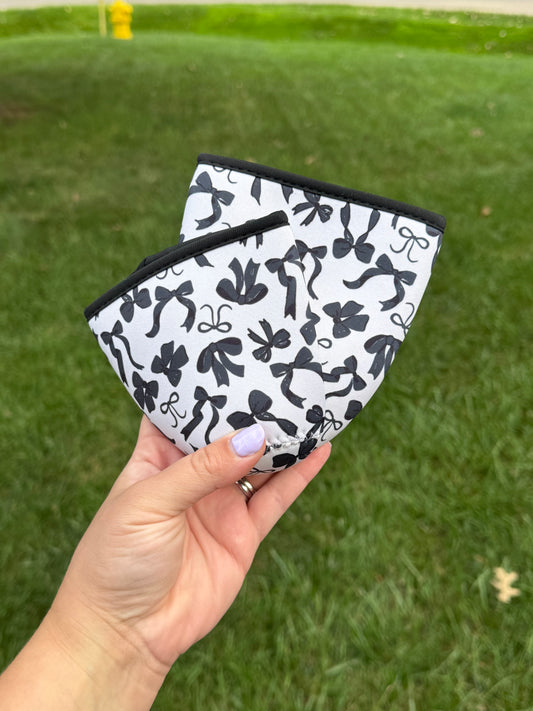 Black and White Bow Sleeve